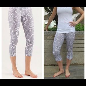 Lululemon Wunder Under Crop Beachy Floral